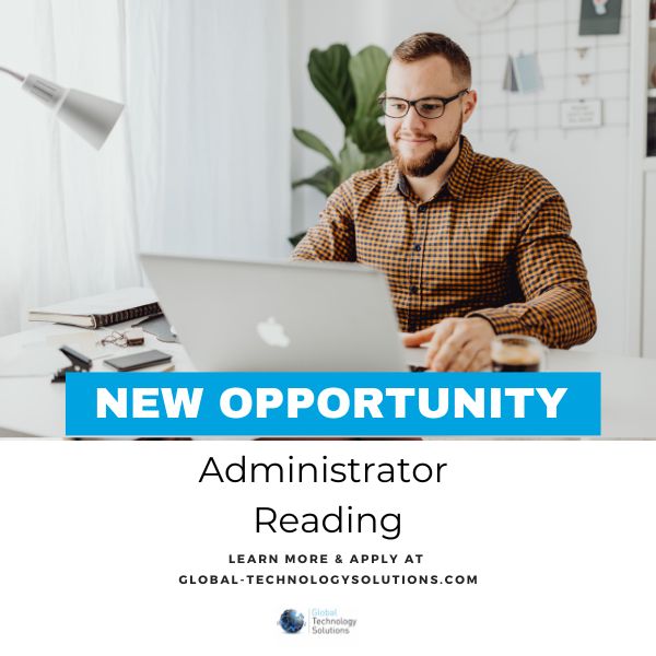 Man applying for administrator jobs on laptop.