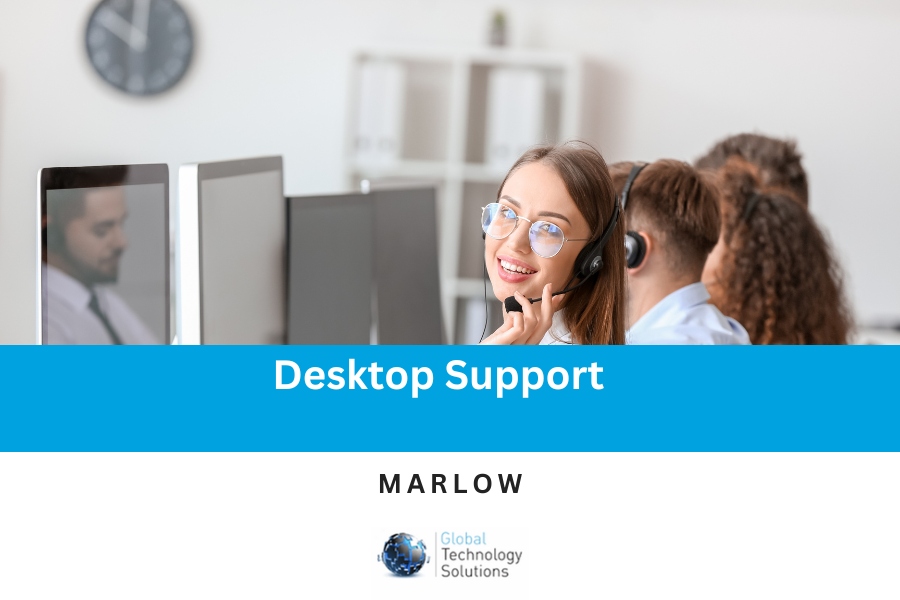 Jobs Marlow people working on a service desk.