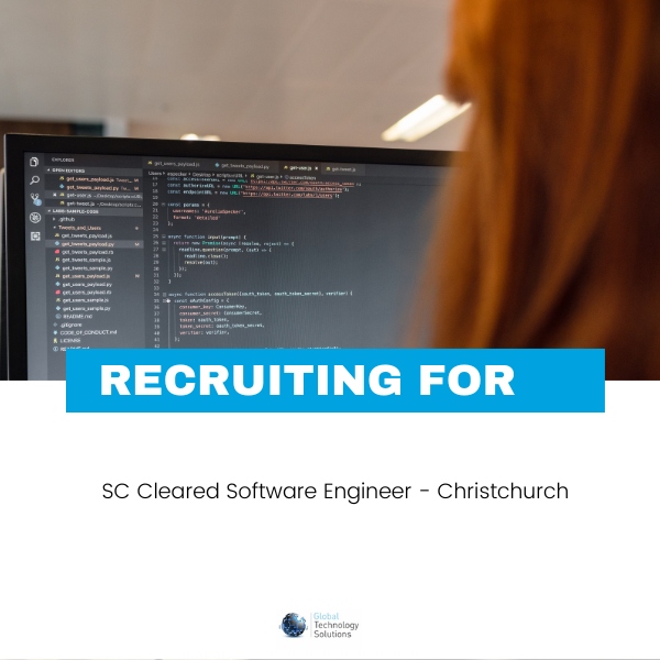 jobs in christchurch working on laptop as a Sc Cleared Software Engineer