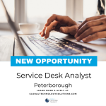 Part time service desk analyst Job Ad