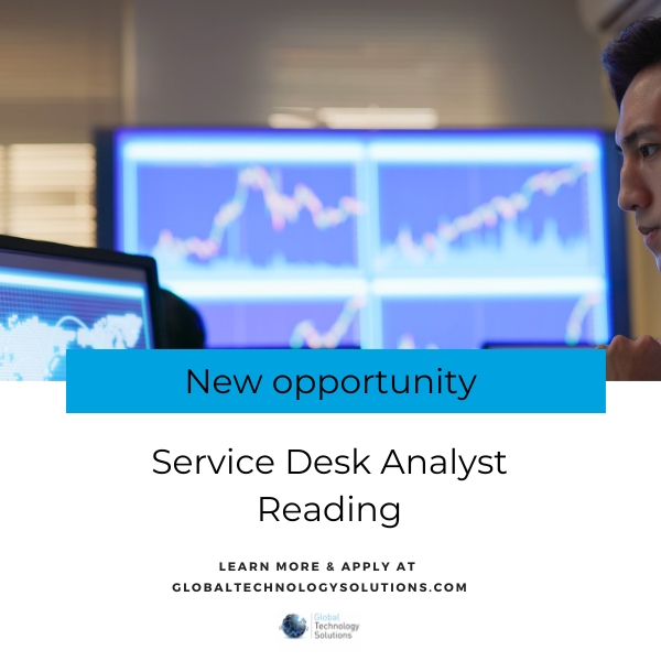 Reading IT jobs showing Service Desk Analyst roles