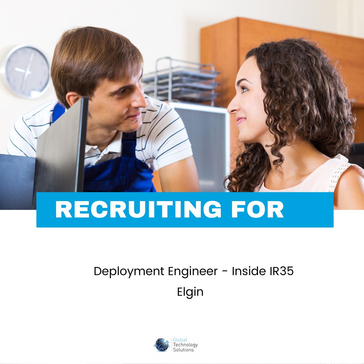 GTS has a new Job in Elgin, a Deployment Engineer role.