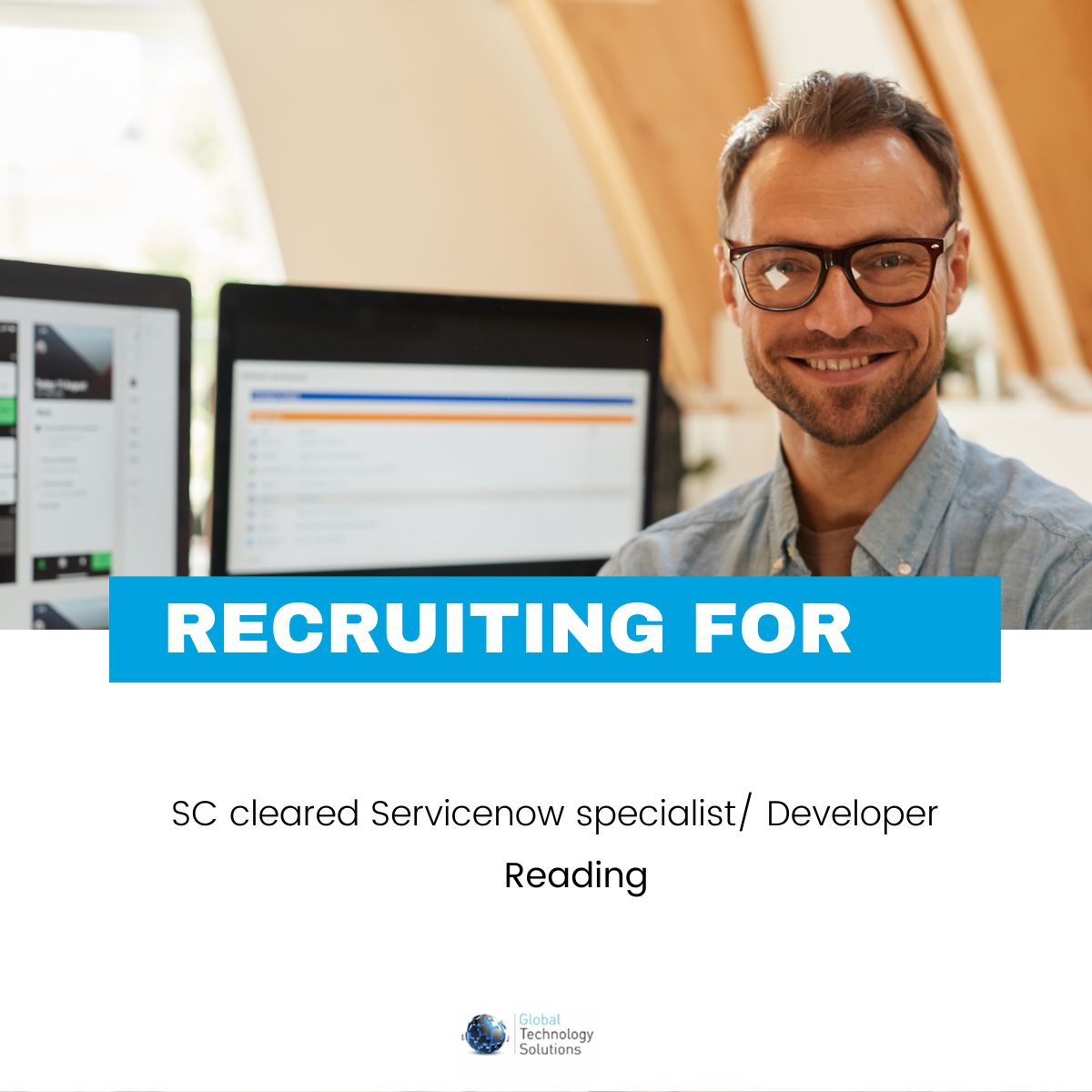 SC cleared Servicenow Specialist careers reading.