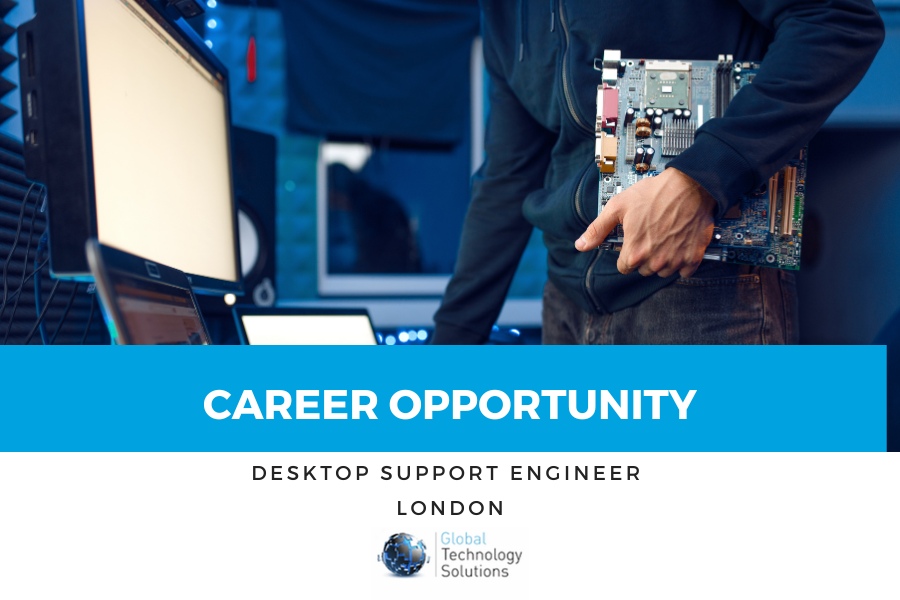 IT Support jobs in London person working as a desktop Support Engineer