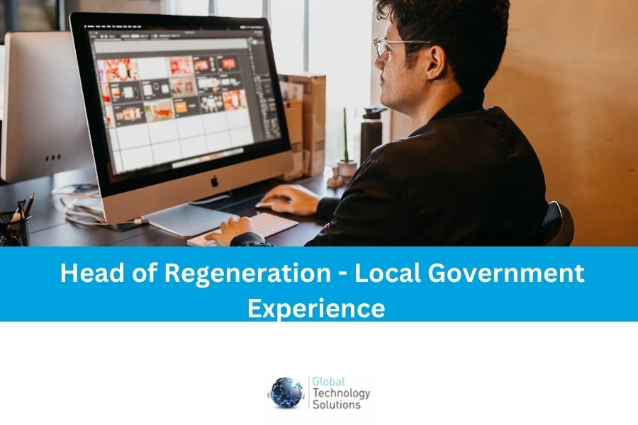 Regeneration jobs, ad showing someone working