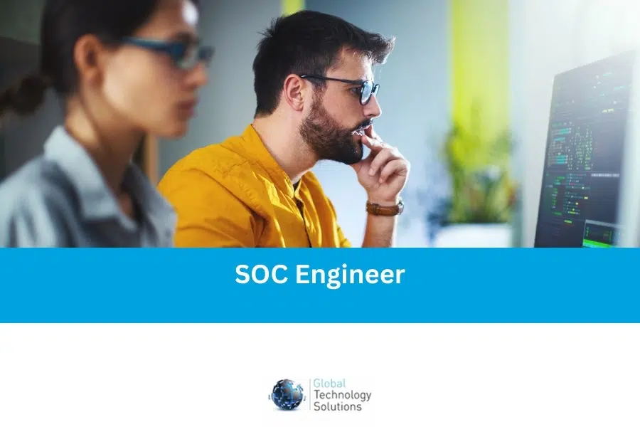 SOC engineer jobs advert showing jobs